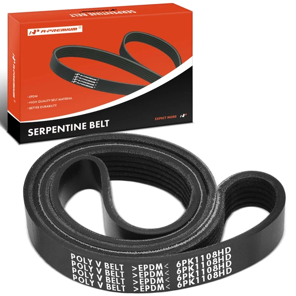 43.62 inch Heavy Duty Serpentine Belt for 1981-1988 GMC Brigadier