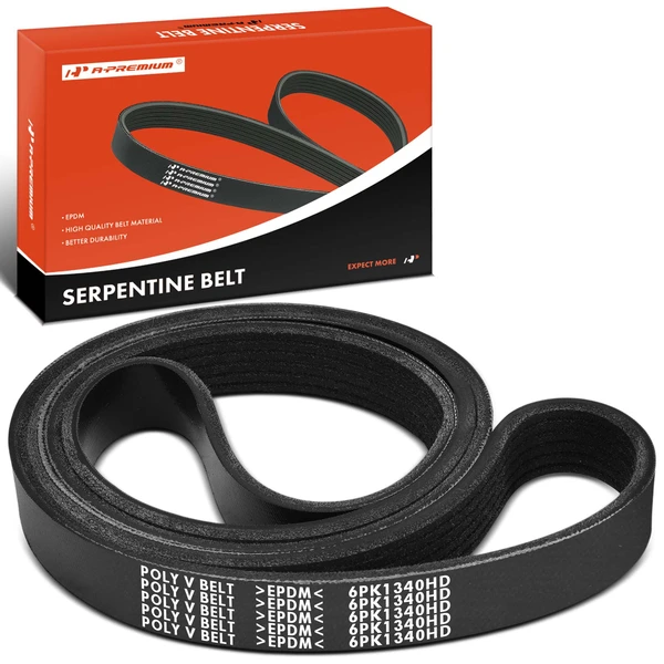 52.76 inch Heavy Duty Serpentine Belt for 2003-2004 2006 Peterbilt 378