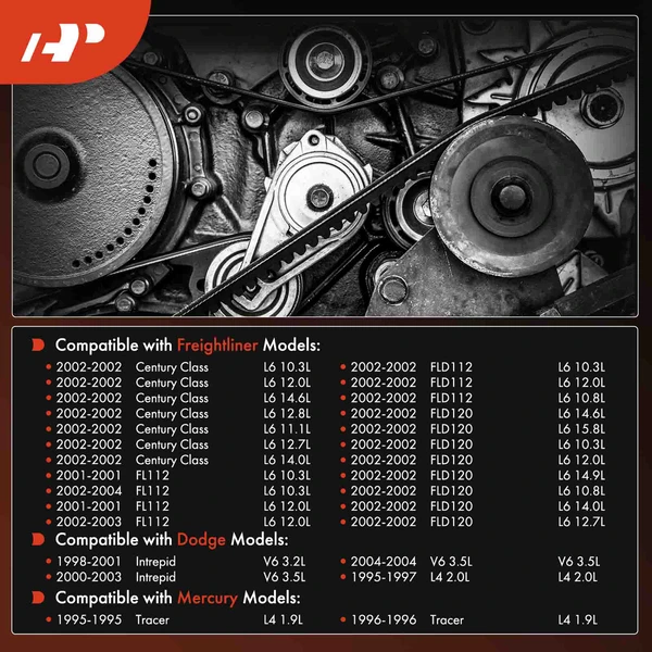 52.95 inch Serpentine Belt for Chrysler Intrepid Dodge Mini Mercury Ford Freightliner