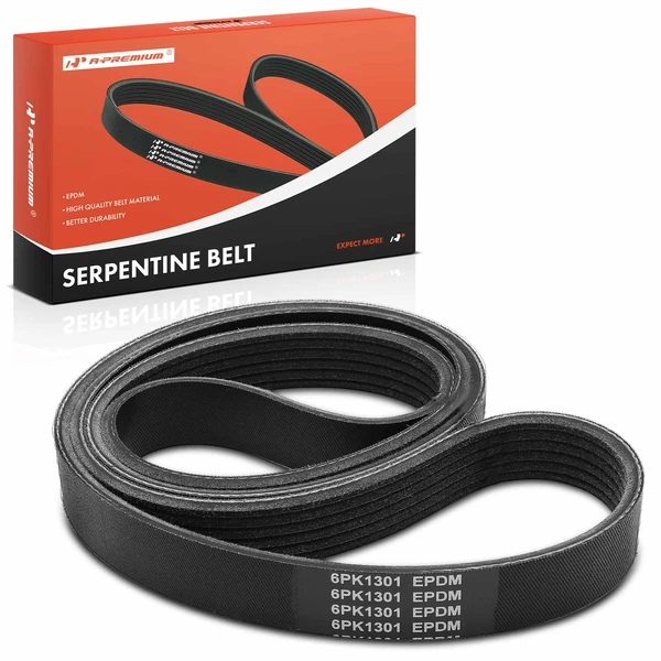 51.22 inch Serpentine Belt for Nissan Altima Rogue Ford Focus Mitsubishi Outlander