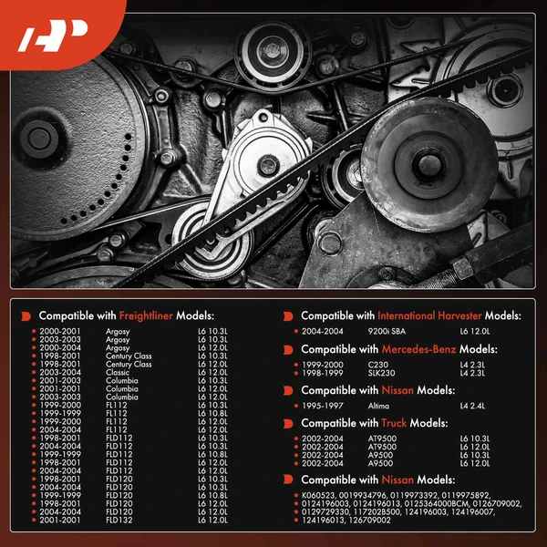 52.27 inch Serpentine Belt for Nissan Altima 1995-1997 Mercedes-Benz Freightliner