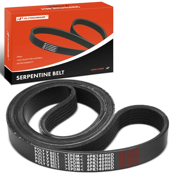55.46 inch Heavy Duty Serpentine Belt for 2010-2017 2019-2020 Freightliner Sprinter 2500