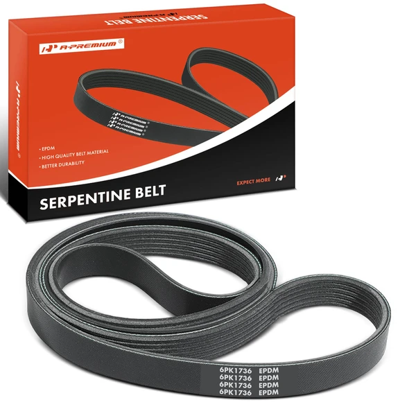 68.34 inch Serpentine Belt for 1995-1997 Mercury Mystique