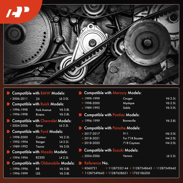 72.07 inch Serpentine Belt for Ford Taurus Ranger Porsche 911 BMW Z4 Olds Suzuki