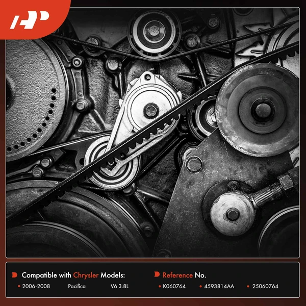 76.48 inch Serpentine Belt for Chrysler Pacifica 06-08 3.8L GAS Naturally Aspirated