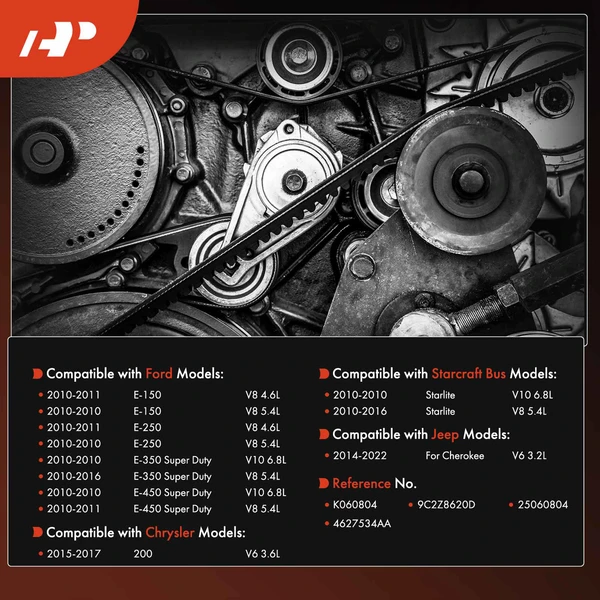 80.45 inch Serpentine Belt for Jeep Cherokee Chrysler 200 Ford E-150 Starcraft Bus