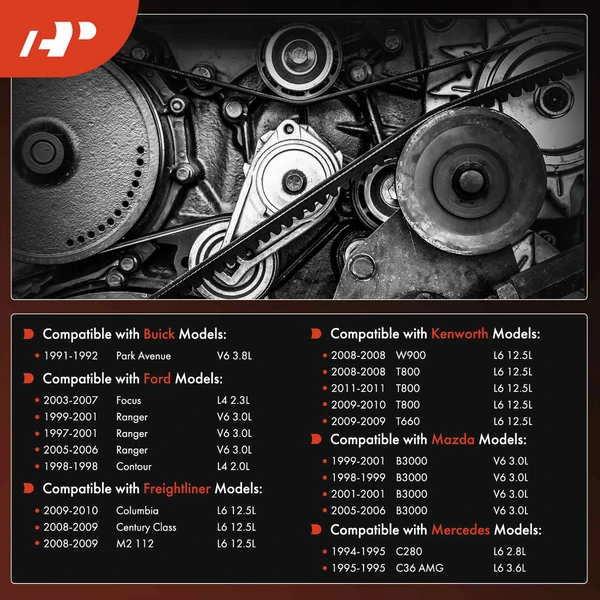 85.78 inch Serpentine Belt for Ford Focus 2003-2007 Ranger Buick Mazda Peterbilt