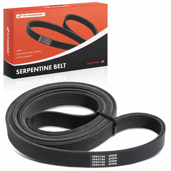 86.08 inch Serpentine Belt for 1986 Ford Mustang