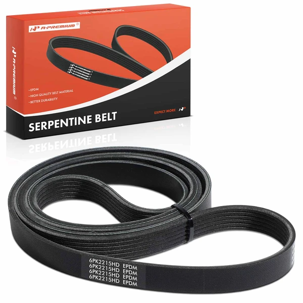 87.03 inch Heavy Duty Serpentine Belt for Chevrolet Tahoe Mercedes-Benz Workhorse