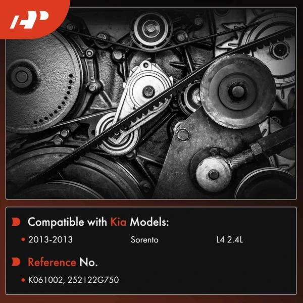 100.2 inch Serpentine Belt for Kia Sorento 2013 L4 2.4L GDI 6 Ribs