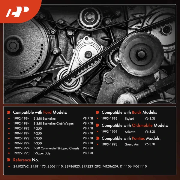 111.06 inch Serpentine Belt for Ford F-250 F-350 F-Super Duty Olds Achieva Pontiac