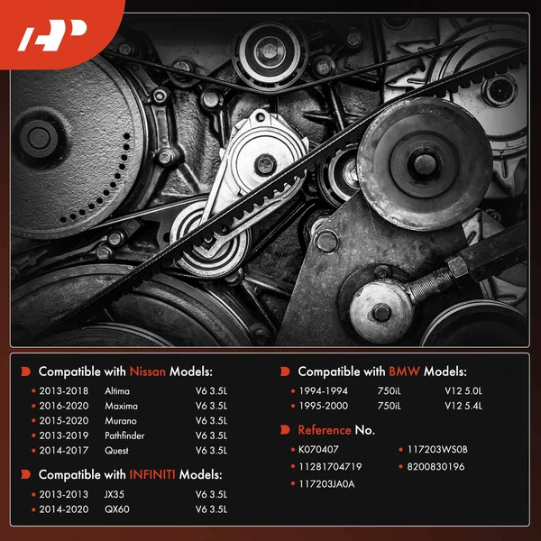 40.75 inch Serpentine Belt for Nissan Altima 2013-2018 Murano Pathfinder INFINITI