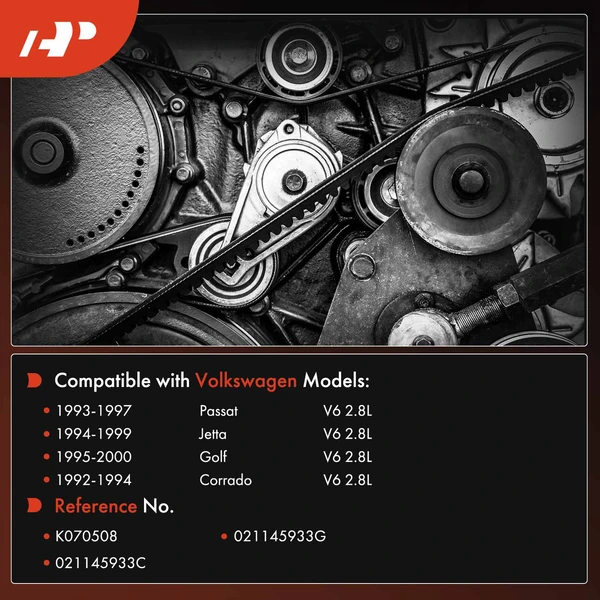 50.82 inch Serpentine Belt for Volkswagen VW Jetta 94-99 Passat 93-97 Golf Corrado