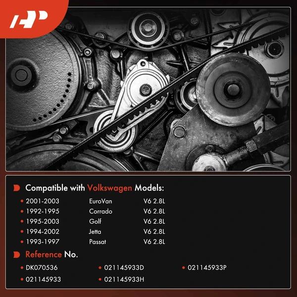 53.65 inch Serpentine Belt for Volkswagen Jetta 94-02 Passat Golf Corrado EuroVan