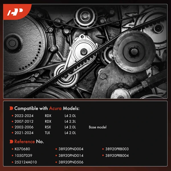 68.06 inch Serpentine Belt for Acura RDX 2007-2012 2022-2024 TLX 2021-2024 RSX 2002-2006