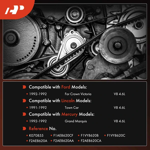 85.56 inch Serpentine Belt for Lincoln Town Car 1991-1992 Ford Crown Victoria 1992