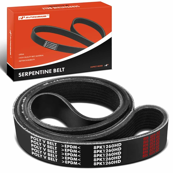 49.61 inch Heavy Duty Serpentine Belt for Freightliner FLC112 Nova Bus Corporation