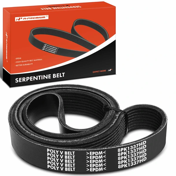 52.6 inch Heavy Duty Serpentine Belt for 1985-1994 Peterbilt 362