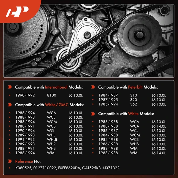 52.6 inch Serpentine Belt for International Harvester 8100 Peterbilt White GMC