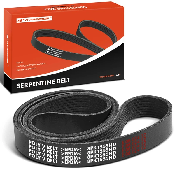 61.22 inch Heavy Duty Serpentine Belt for Freightliner Volvo Western Star Blue Bird