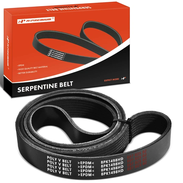58.95 inch Heavy Duty Serpentine Belt for Chevrolet GMC C Series 1995 Peterbilt Mack