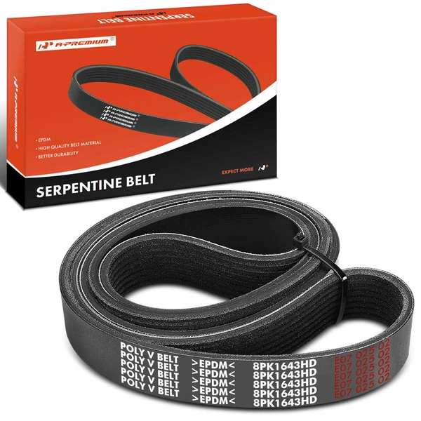 64.67 inch Heavy Duty Serpentine Belt for Dodge D250 D350 International Harvester