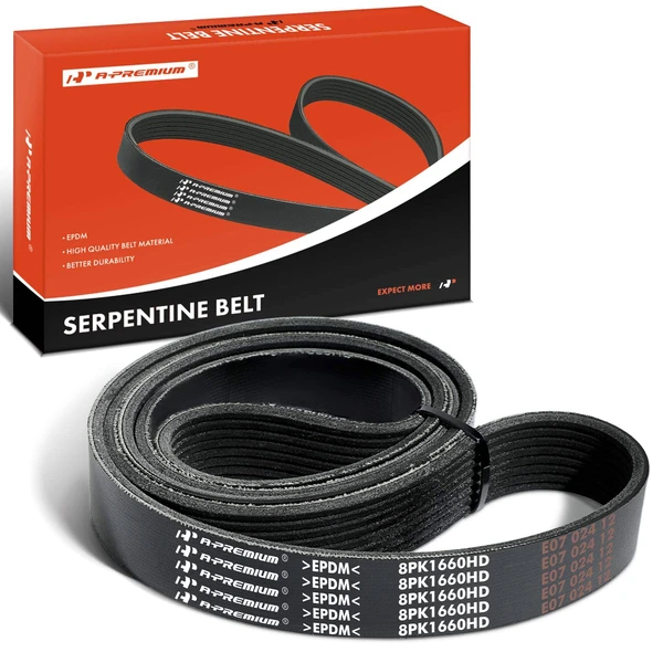 65.36 inch Heavy Duty Serpentine Belt for 1994-2002 Dodge Ram 3500