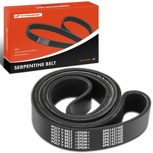 63.8 inch Heavy Duty Serpentine Belt for Dodge D250 W250 Freightliner Blue Bird