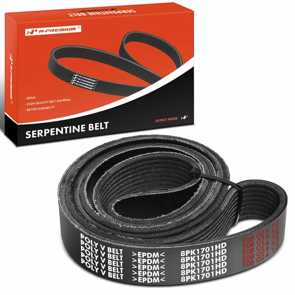 66.98 inch Heavy Duty Serpentine Belt for Freightliner FL50 MT55 Volvo White GMC