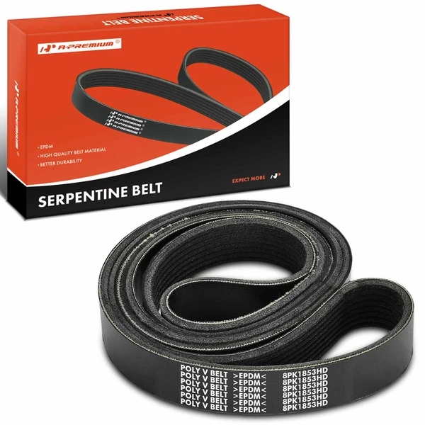 72.95 inch Heavy Duty Serpentine Belt for 2006-2007 Peterbilt 357