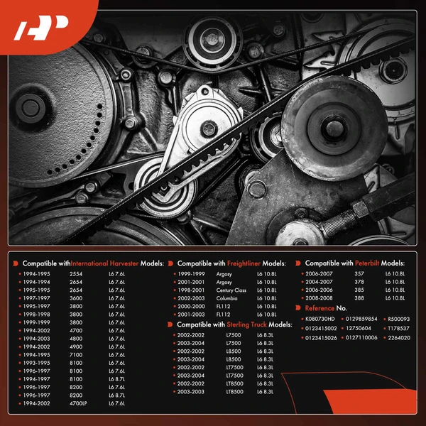 72.95 inch Heavy Duty Serpentine Belt for International Harvester Sterling Truck