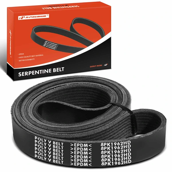 77.25 inch Heavy Duty Serpentine Belt for 2002-2005 2007 Peterbilt 385