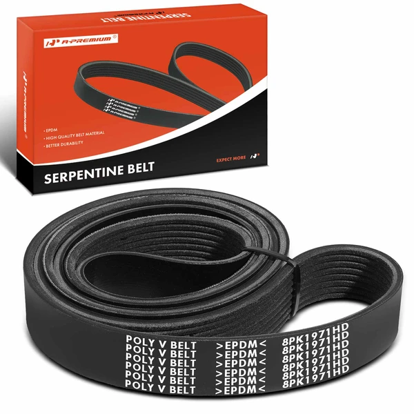 77.58 inch Heavy Duty Serpentine Belt for 2001-2002 Peterbilt 320