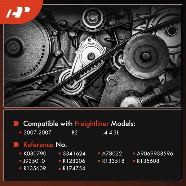 78.9 inch Air Conditioning Serpentine Belt for Freightliner B2 2007 L4 4.3L DIESEL