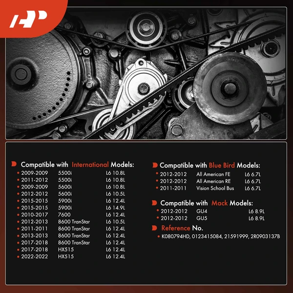 79.45 inch Serpentine Belt for International Harvester ProStar Blue Bird Mack GU4