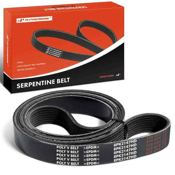 84.54 inch Heavy Duty Serpentine Belt for 2010-2021 Freightliner M2 106