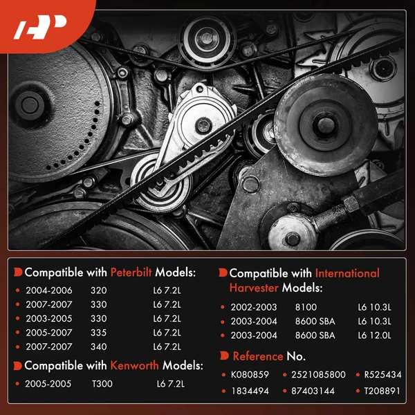 85.86 inch Serpentine Belt for International Harvester 8100 Kenworth Peterbilt