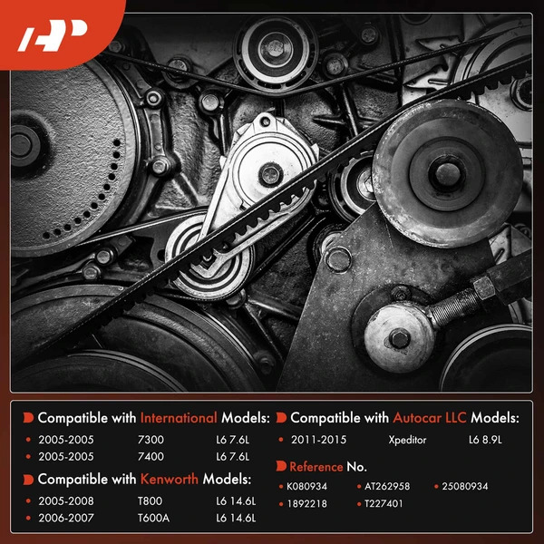 93.35 inch Serpentine Belt for Kenworth T600A International Harvester Autocar LLC.