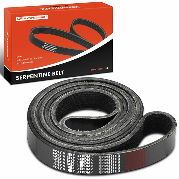 102 inch Heavy Duty Serpentine Belt for 2005-2007 Peterbilt 357