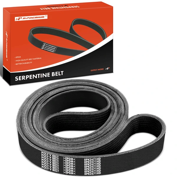 105.16 inch Heavy Duty Serpentine Belt for 2017-2022 Freightliner M2 112