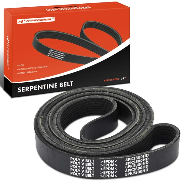 110.22 inch Heavy Duty Serpentine Belt for Ford F-250 Super Duty Dodge Ram 2500