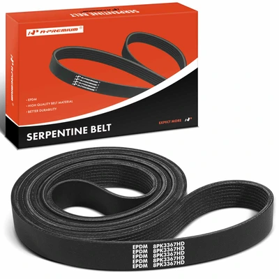 132.55 inch Heavy Duty Serpentine Belt with Dual Alternator
