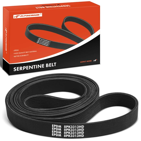 130.42 inch Heavy Duty Serpentine Belt for Ford E-350 Super Duty Starcraft Bus 6.0L