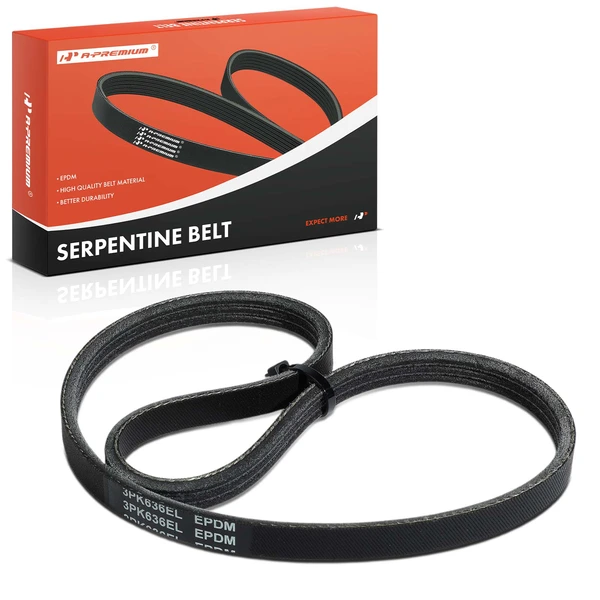 25.04 inch Water Pump Serpentine Belt for 2005-2006 Mercury Mariner