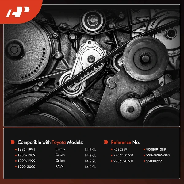 29.94 inch Power Steering Serpentine Belt for Toyota Camry 83-91 RAV4 99-00 Celica