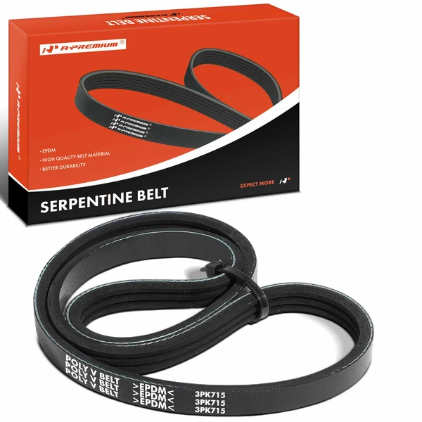 28.16 inch Alternator Serpentine Belt for Acura Integra 1986-1989 1.6L