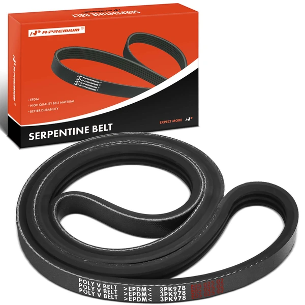 38.52 inch Serpentine Belt for Honda Civic 1983 Accord 1982-1983 Toyota Corolla Tercel
