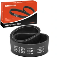 34.49 inch Fan and Hub Serpentine Belt for 1991 Ford LA9000