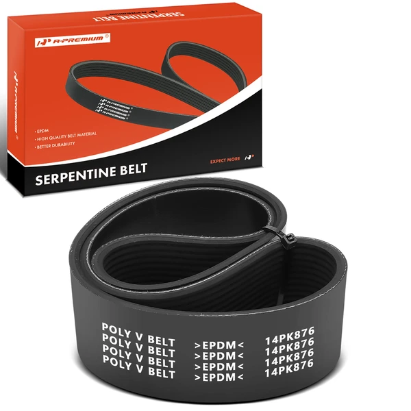 34.49 inch Fan and Hub Serpentine Belt for 1991 Ford LA9000