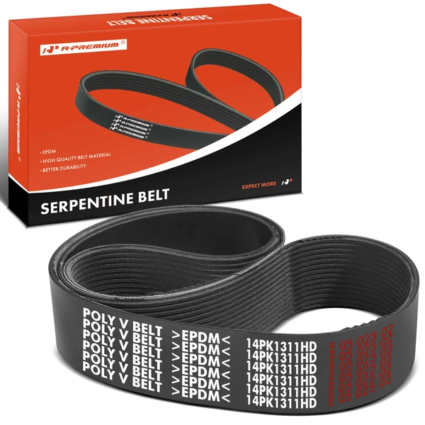 51.61 inch Heavy Duty Fan Serpentine Belt for Ford L Series 1996-1997
